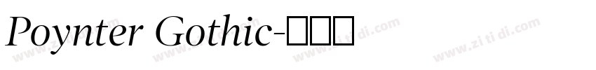 Poynter Gothic字体转换